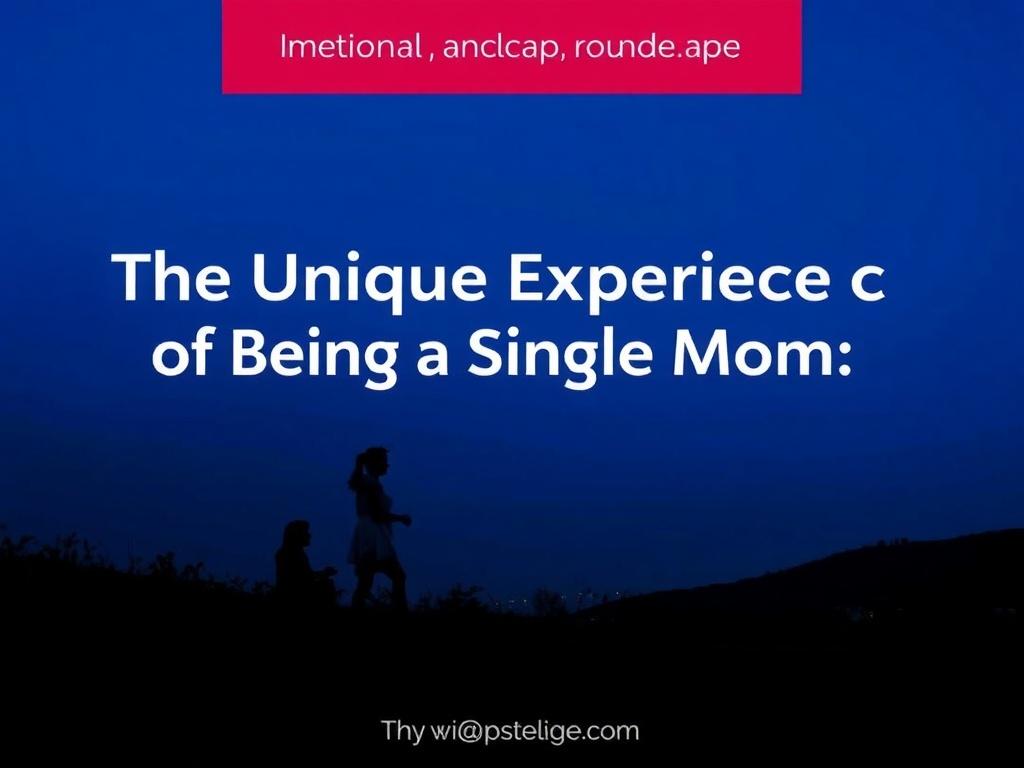     The Unique Experience of Being a Single Mom. The Emotional Landscape: Love, Guilt, and Resilience