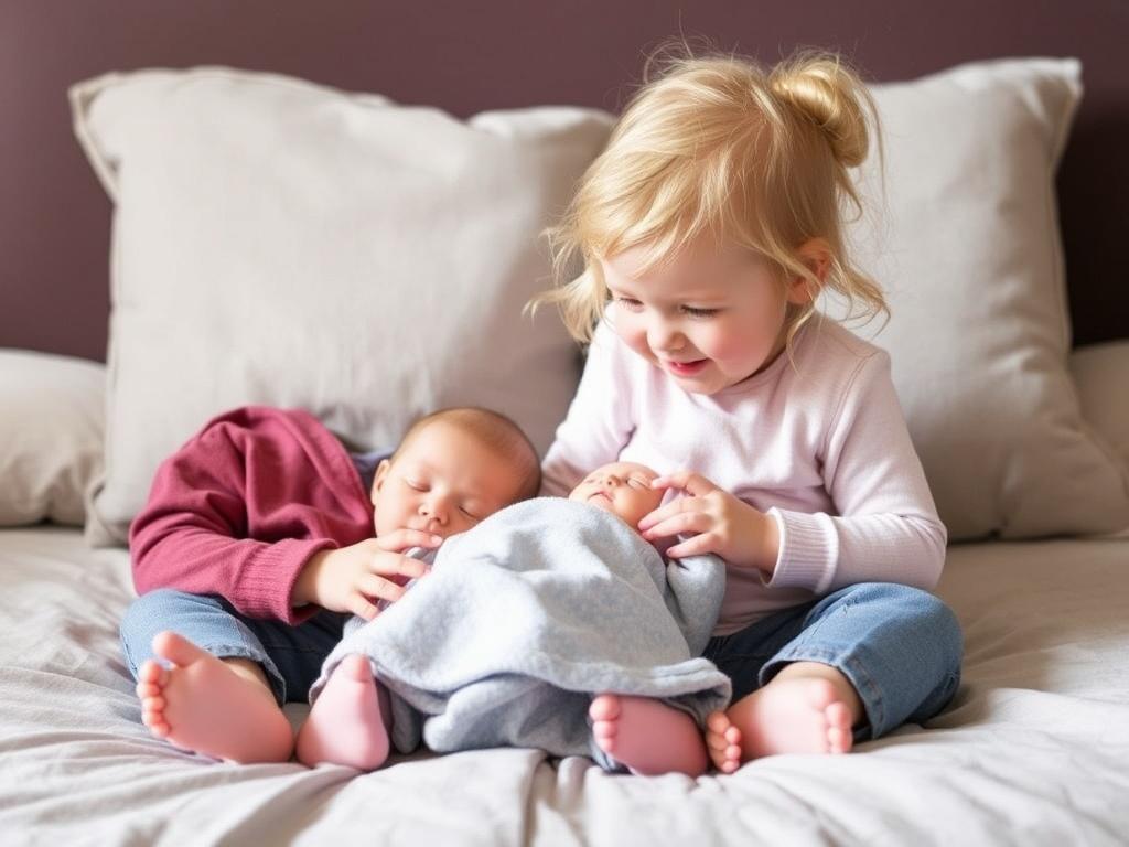 Hermanos: cómo preparar a tu hijo mayor para la llegada de un bebé.. Preparación práctica: visitas, muñecos y simulaciones