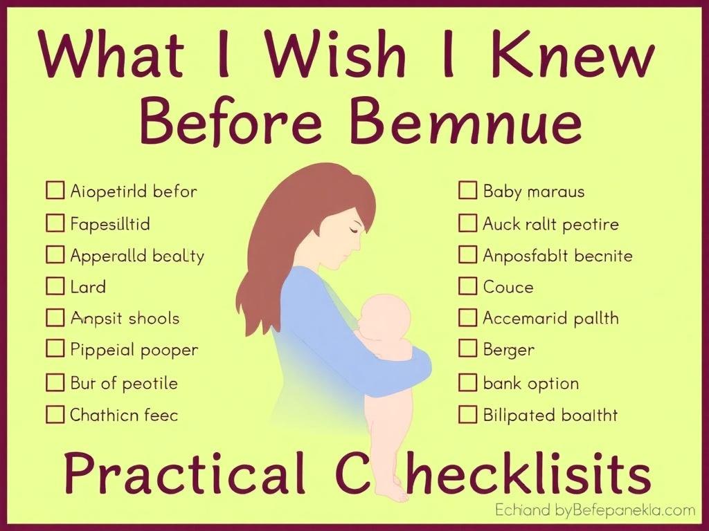 What I Wish I Knew Before Becoming a Mother. Practical Checklists What I Wish I Knew Before Becoming a Mother. Practical Checklists