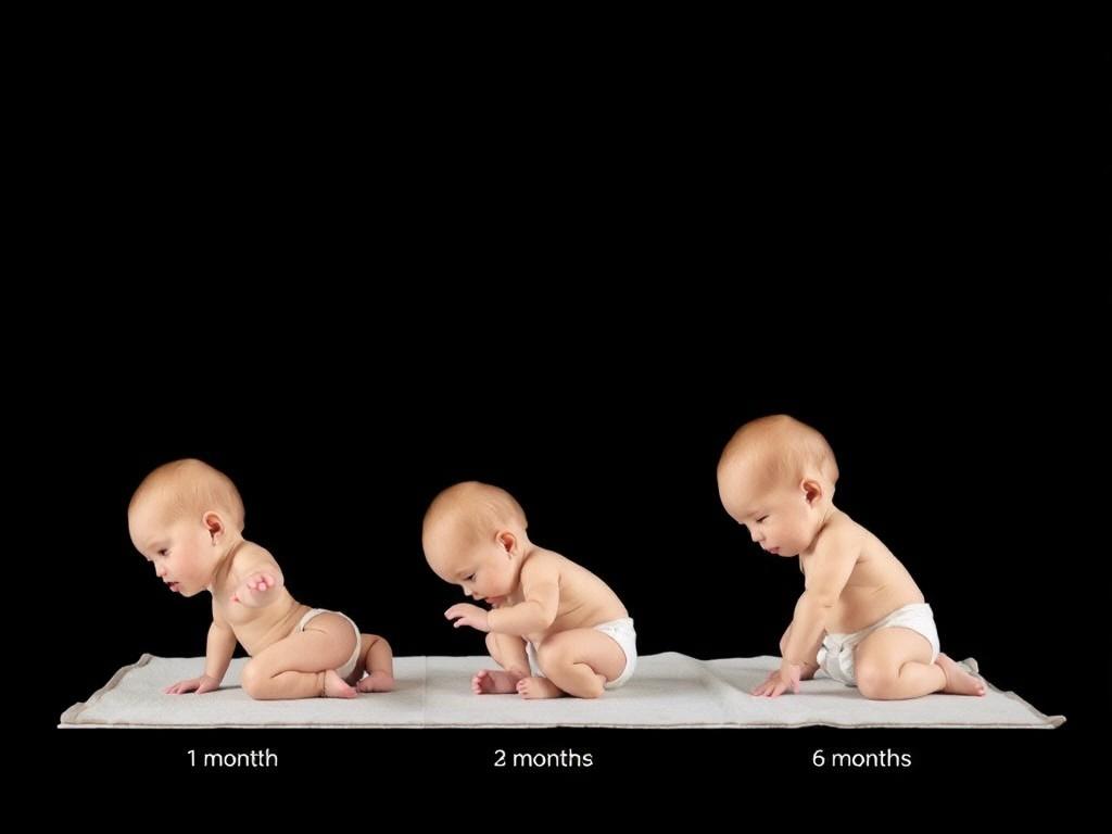 Développement Psychomoteur: ¿Qué hace tu bebé a 1 mes, 3 meses y 6 meses?