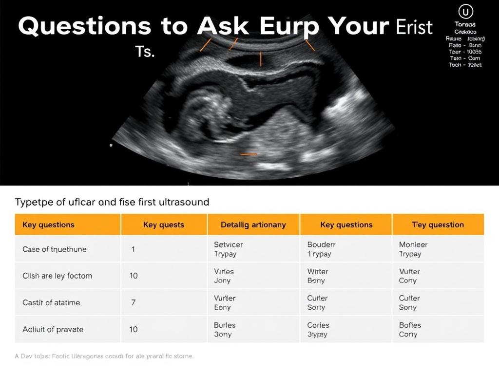     Les Questions à Poser lors de sa Première Échographie. Tabla resumen: preguntas clave según el tipo de ecografía