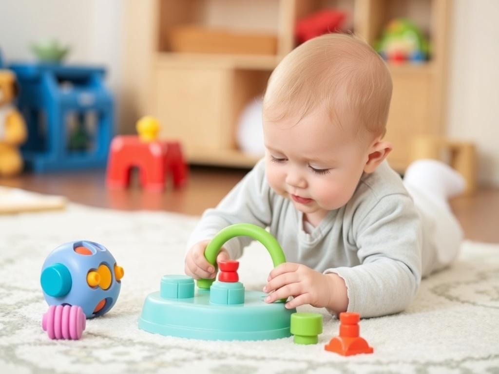     Les jouets d'éveil adaptés à chaque âge.. 6-9 mois : exploration active et premières logiques