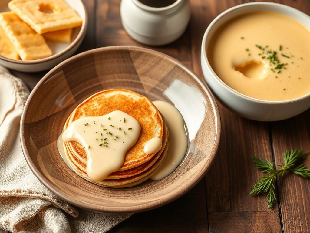 Оладьи и сырный суп с плавленным сыром: два рецепта, чтобы прогреть душу и желудок